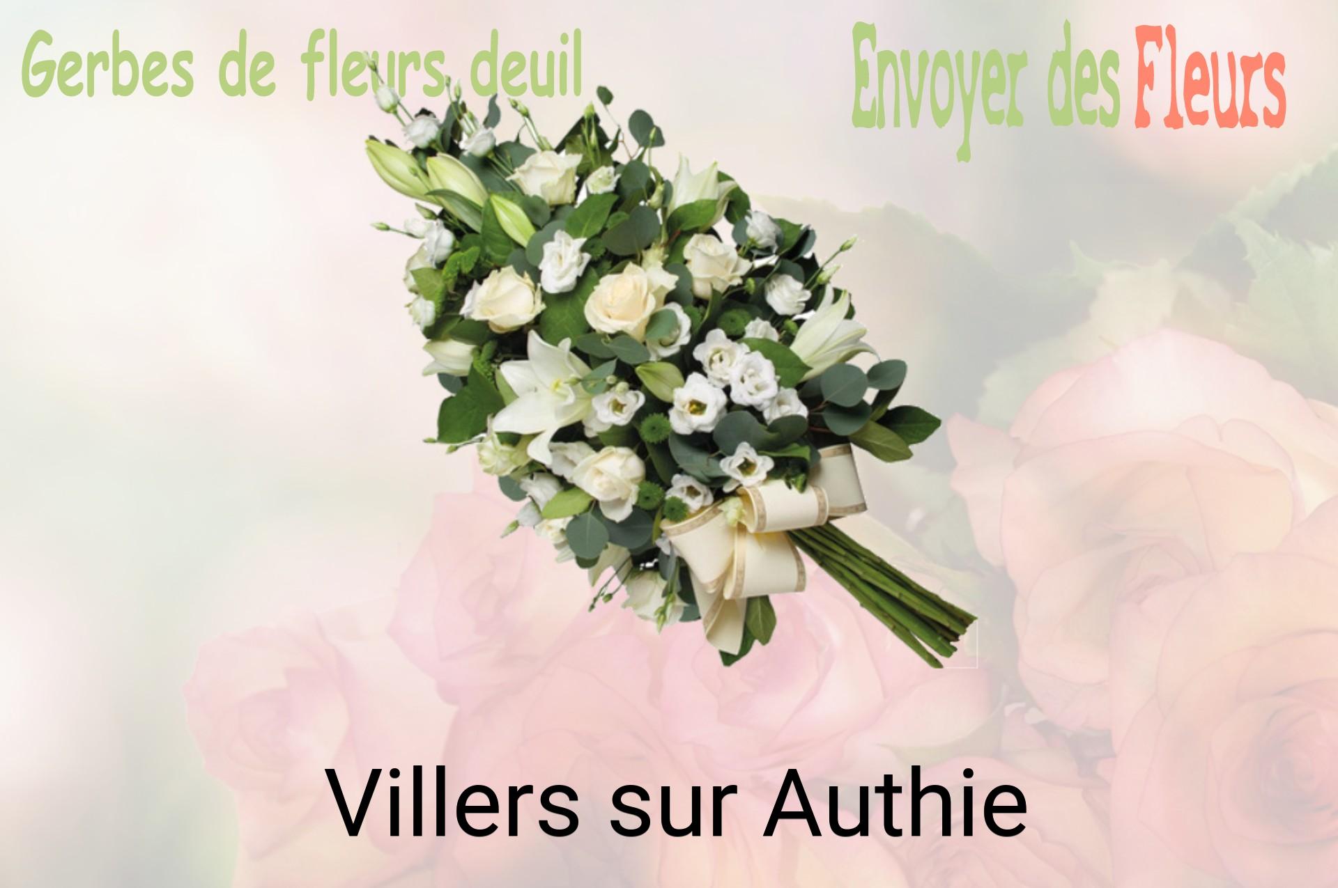 Gerbe de fleurs de deuil livrée à Villers-sur-Authie